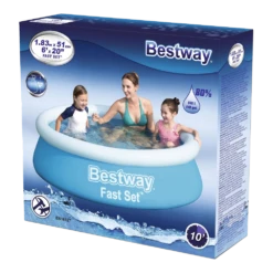 Bestway Opblaasbaar Zwembad - Fast Set - 183x51cm 9 Bestway Opblaasbaar Zwembad - Fast Set - 183x51cm -Tuin Decor Verkoop bestway opblaasbaar zwembad fast set 183x51cm 5