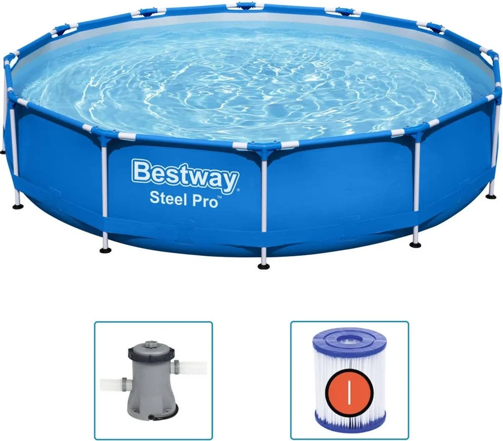 Bestway Zwembad - Steel Pro Max Incl. Filter En Pomp - U00f8366cm 1 Bestway Zwembad - Steel Pro Max Incl. Filter En Pomp - U00f8366cm