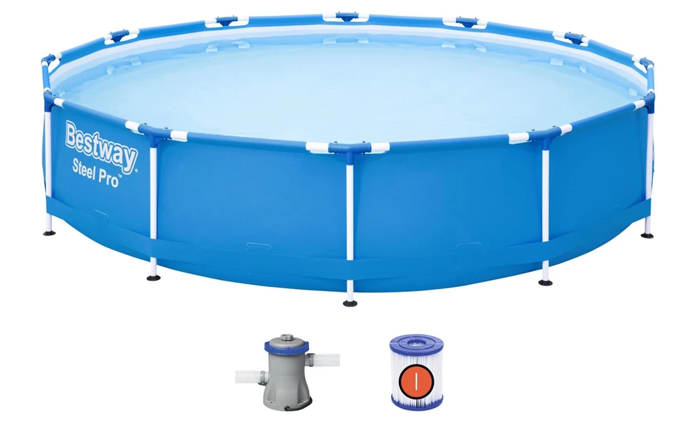 Bestway Zwembad - Steel Pro Max Incl. Filter En Pomp - U00f8366cm 4 Bestway Zwembad - Steel Pro Max Incl. Filter En Pomp - U00f8366cm - Afbeelding 4