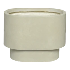 Bloempot Alexis Ovaal - L32 X B20 X H24cm - Beige
