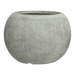 Bloempot Ella - D36 X H27,5cm - Lichtgrijs