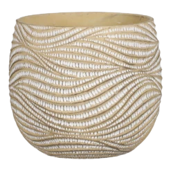 Bloempot Hendrick - D23,5 X H20cm - Creme