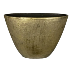 Bloempot Kos Ovaal - L33 X B14 X H27cm - Goud