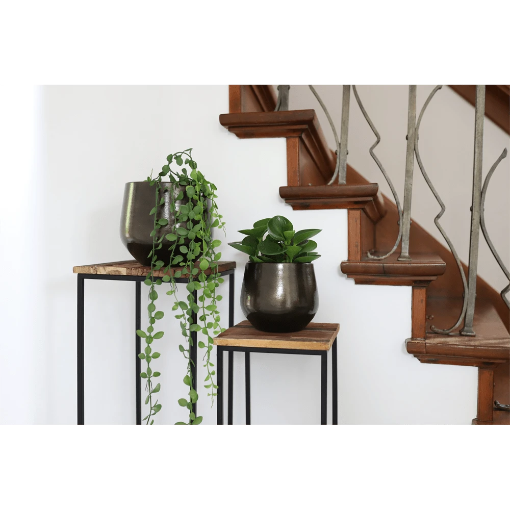 Bloempot Petra - D27 X H24cm - Koper 2 Bloempot Petra - D27 X H24cm - Koper - Afbeelding 2