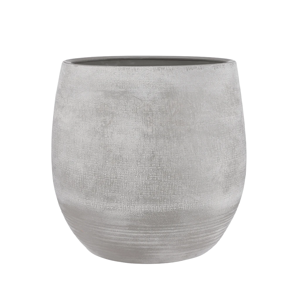 Bloempot Victor - H45 X D49cm - Grijs 1 Bloempot Victor - H45 X D49cm - Grijs