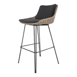 Bohemian Bar Stoel - Naturel - Incl. Kussen -Tuin Decor Verkoop bohemian bar stoel naturel incl kussen 5 1