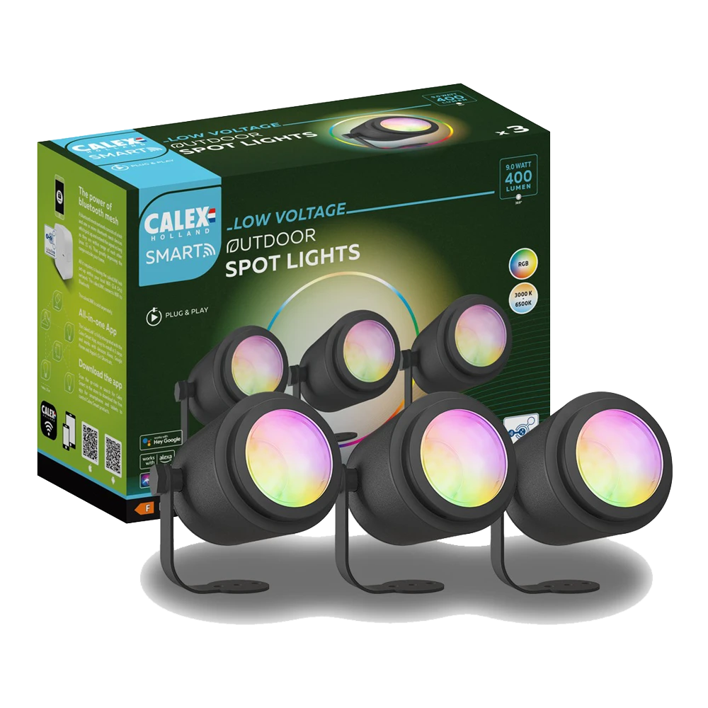 Calex Smart Outdoor Tuinspots/Grondspots - Set Of 3 - 24V
