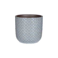 Bloempot Daan - D17 X H16cm - Blauw