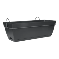 Balkonbak Easyday Smile - 50 X 18 X 17cm - Zwart