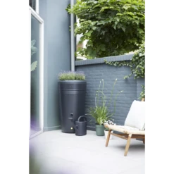 Elho Regenton - Green Basics - 200L - Zwart 10 Elho Regenton - Green Basics - 200L - Zwart -Tuin Decor Verkoop elho regenton green basics 200l zwart 4 1