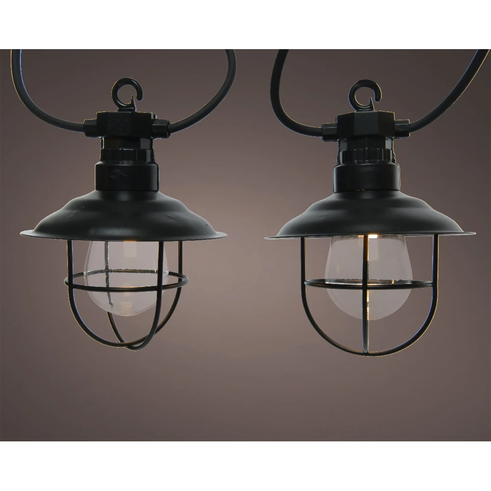 Lumineo Feestverlichting Lichtsnoer - 450cm - 10 LEDS - Warm Wit 2 Lumineo Feestverlichting Lichtsnoer - 450cm - 10 LEDS - Warm Wit - Afbeelding 2