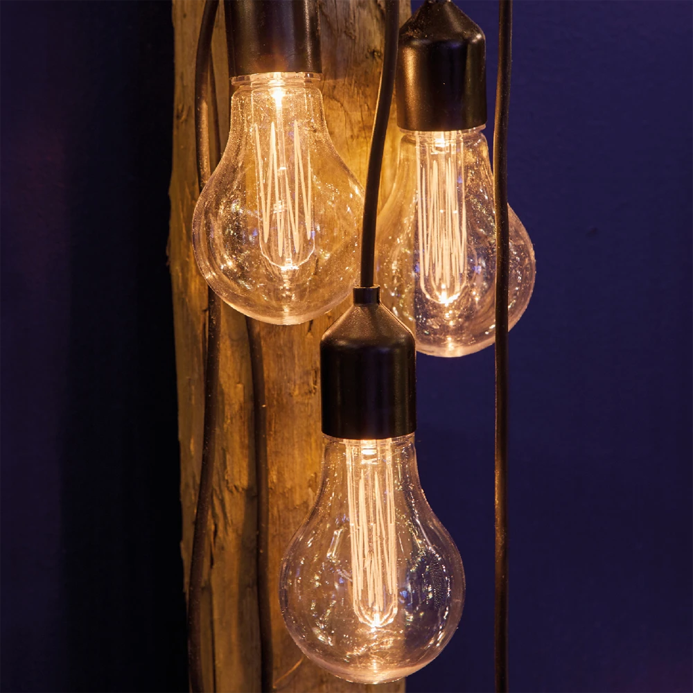 Lumineo Feestverlichting Lichtsnoer - Classic Vorm - 950cm - 20 LEDS Groot - Klassiek Warm - Afbeelding 4