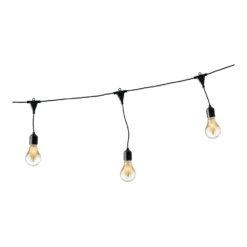 Lumineo Feestverlichting Lichtsnoer - Classic Vorm - 950cm - 20 LEDS Groot - Klassiek Warm -Tuin Decor Verkoop feestverlichting lichtsnoer classic vorm 950cm 20 leds groot klassiek warm netstroom 5 3