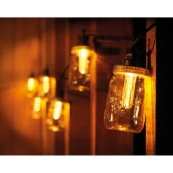 Lumineo Feestverlichting Lichtsnoer Weckpotjes - 950cm - 20 LEDS - Klassiek Warm -Tuin Decor Verkoop feestverlichting lichtsnoer weckpotjes 950cm 20 leds klassiek warm netstroom 3 3