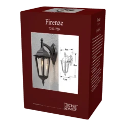 Konstsmide Firenze 230V Wandlamp Neerwaarts 48cm, E27 Max 1x 100W -Tuin Decor Verkoop firenze 230v wandlamp neerwaarts 48cm e27 max 1x 100w netstroom 3