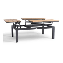 Flip-Up Coffee Tafel - 120 X 79 X 42 Cm - Teak -Tuin Decor Verkoop flip up coffee tafel 120x79x42 cm teak 4