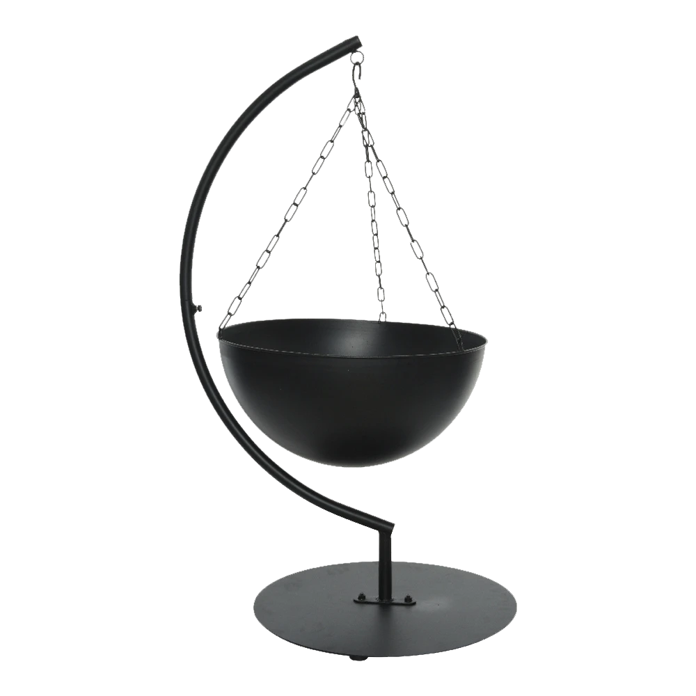 Hangende Vuurschaal - D60cm - Zwart 1 Hangende Vuurschaal - D60cm - Zwart