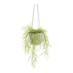 Hangpot Resa - D18,5 X H17cm - Lichtgrijs -Tuin Decor Verkoop hangpot resa d18 5 x h17cm lichtgrijs hangpot 4 1