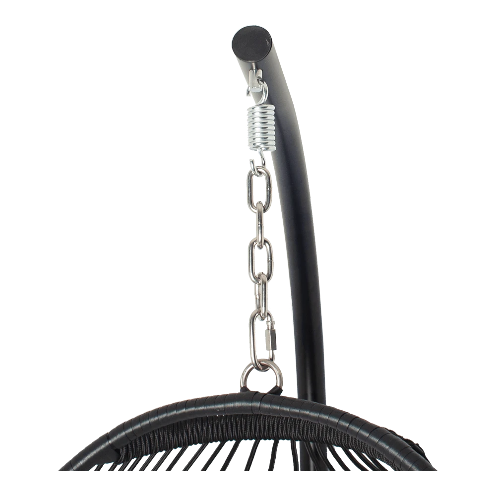 Hangstoel Norway - Inklapbaar - Zwart/Grijs 4 Hangstoel Norway - Inklapbaar - Zwart/Grijs - Afbeelding 4