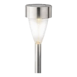 Lumineo LED Solar Tuinlamp - RVS - D7 X H27cm - 4st. -Tuin Decor Verkoop led solar tuinlamp rvs d7 x h27cm 4st solar 4 3