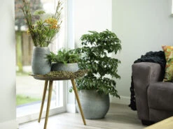 Bloempot Ryan - D36 X H32cm - Shiny Blue -Tuin Decor Verkoop pot ryan shiny blue keramiek d36 h32 bloempot 7 10