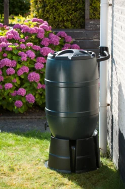 Regenton 120L Kunststof - Groen - H81xu00d850cm - Nature -Tuin Decor Verkoop regenton 120l kunststof groen h81x50cm 6 2