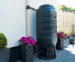 Regenton 250L Kunststof 'slimline' - Groen H121x50x50cm - Nature -Tuin Decor Verkoop regenton 250l kunststof slimline groen h121x50x50cm 7