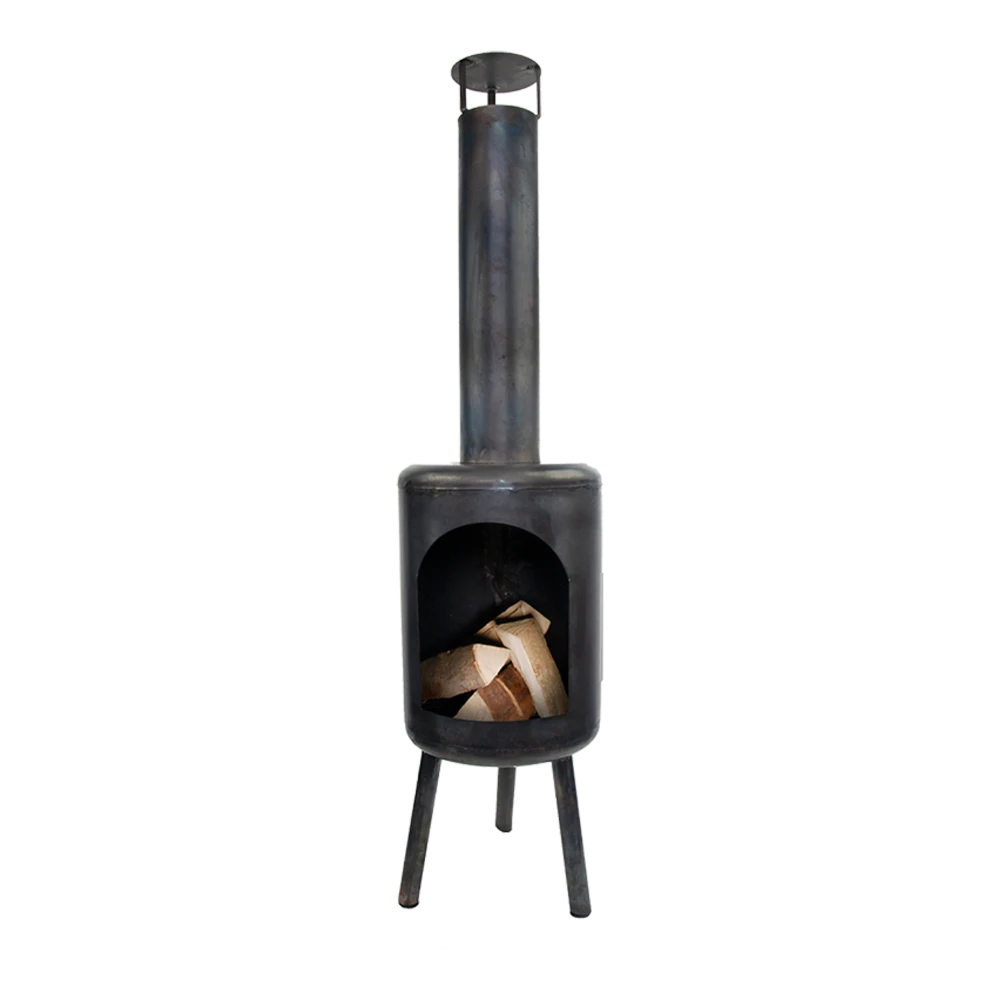 Ronde Terraskachel - Fancy Flames 1 Ronde Terraskachel - Fancy Flames