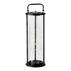 Lumineo Solar Lantaarn - LED - D15 X H42cm - Zwart -Tuin Decor Verkoop solar lantaarn led d15 x h42cm zwart solar 5 3