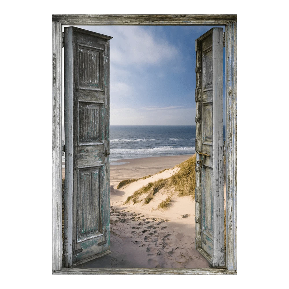 Tuinposter Stranddeur - 60x80cm 1 Tuinposter Stranddeur - 60x80cm