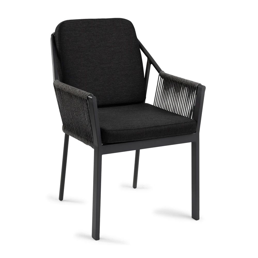Tuinstoel Liv - Dining Stoel - Zwart 1 Tuinstoel Liv - Dining Stoel - Zwart