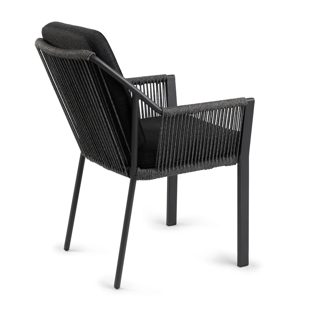 Tuinstoel Liv - Dining Stoel - Zwart 2 Tuinstoel Liv - Dining Stoel - Zwart - Afbeelding 2