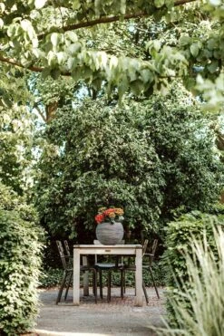 Capi Bloempot Hoog Nature Rib NL - D40 X H32cm - Antraciet -Tuin Decor Verkoop vaas bol rib nl 40x32 antraciet bloempot 7 4