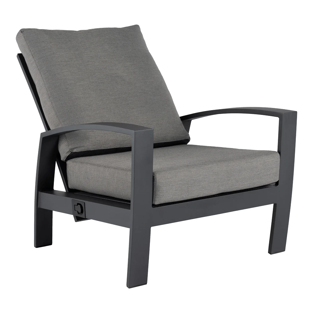 Valencia Loungestoel - Charcoal 2 Valencia Loungestoel - Charcoal - Afbeelding 2