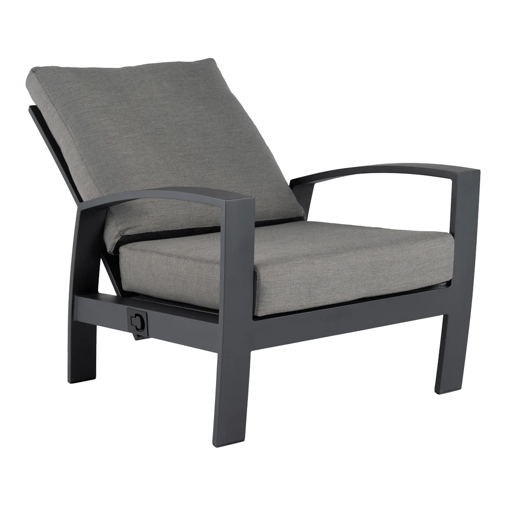 Valencia Loungestoel - Charcoal 3 Valencia Loungestoel - Charcoal - Afbeelding 3