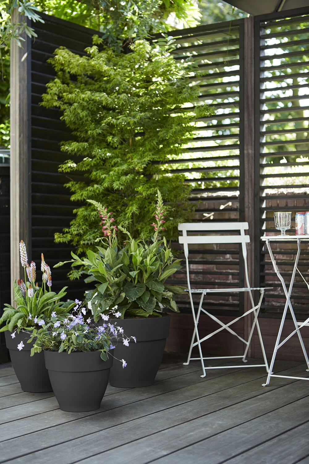 Bloempot Elho Vibia Campana Rond 55cm - Antraciet 3 Bloempot Elho Vibia Campana Rond 55cm - Antraciet - Afbeelding 3