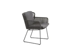 Vitali Dining Stoel - Antraciet - Incl. Kussens -Tuin Decor Verkoop vitali dining stoel antraciet incl kussens 4 2