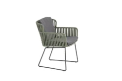 Vitali Dining Stoel - Groen - Incl. Kussens -Tuin Decor Verkoop vitali dining stoel groen incl kussens 4 2