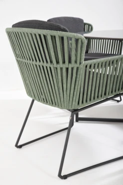 Vitali Dining Stoel - Groen - Incl. Kussens -Tuin Decor Verkoop vitali dining stoel groen incl kussens 5 2