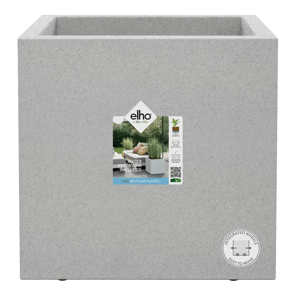 Elho Vivo Next Vierkant Wielen 30cm - Warm Grijs 5 Elho Vivo Next Vierkant Wielen 30cm - Warm Grijs - Afbeelding 5