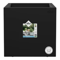 Elho Vivo Next Vierkant Wielen 40cm - Living Black -Tuin Decor Verkoop vivo next vierkant wielen 40cm living black 5 1