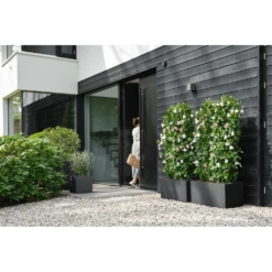 Elho Vivo Next Vierkant Wielen 40cm - Living Black -Tuin Decor Verkoop vivo next vierkant wielen 40cm living black 6 1