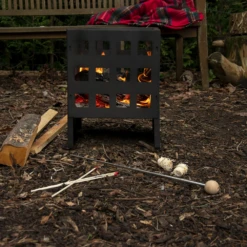 Vuurkorf Vierkant - Fancy Flames -Tuin Decor Verkoop vuurkorf vierkant fancy flames 5