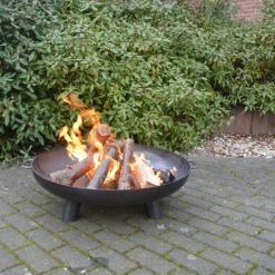 Vuuschaal Staal - D80cm - Fancy Flames -Tuin Decor Verkoop vuuschaal staal d80cm fancy flames 4
